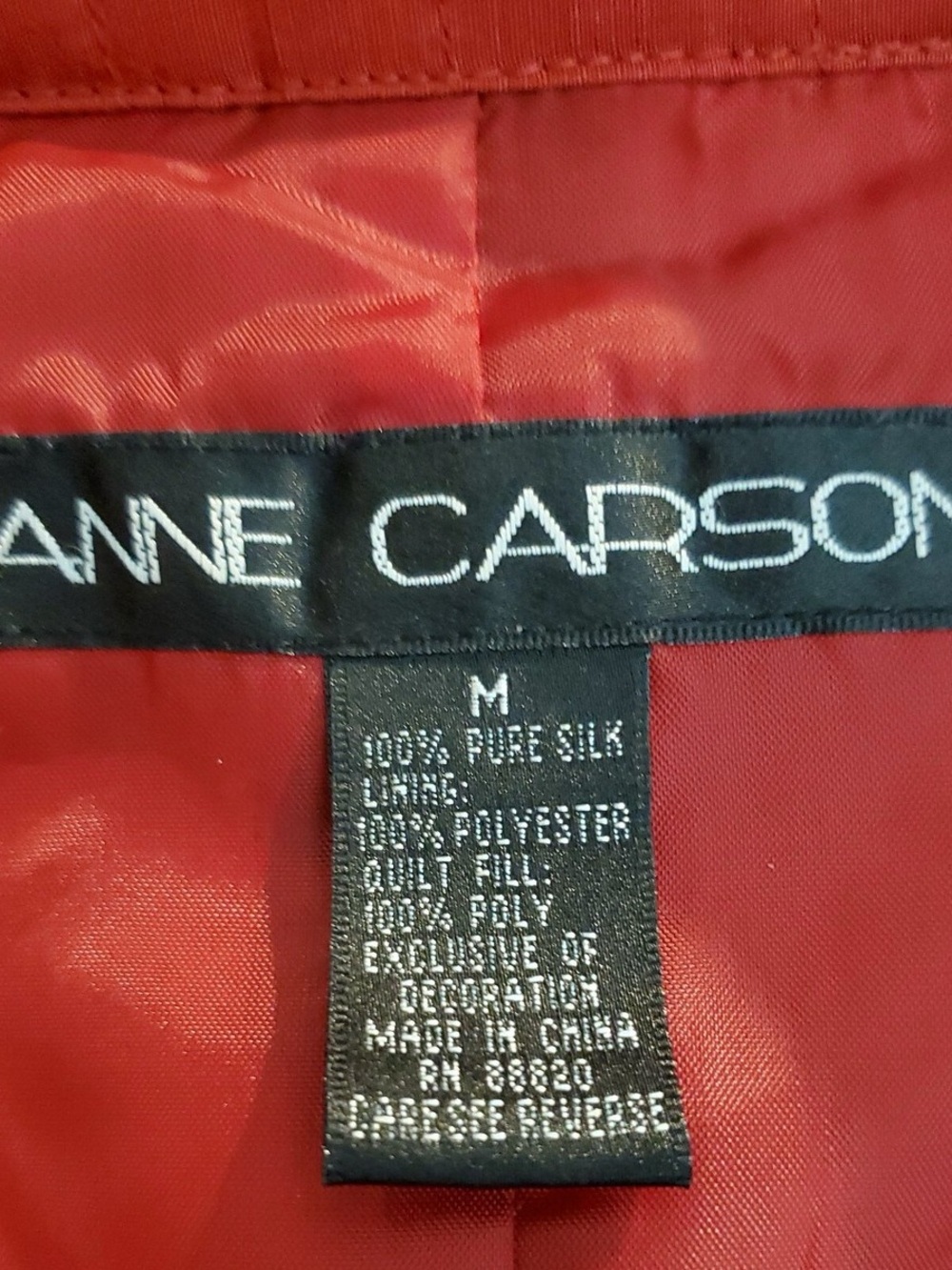 100% Silk Vintage Jacket - Picture 7 of 9